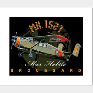 Max Holste MH.1521 Broussard Aircraft Posters and Art